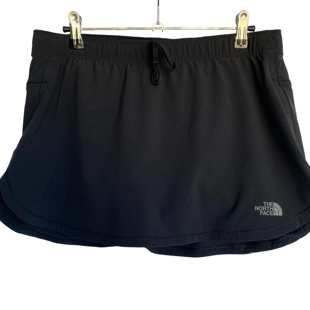 The North Face Womens Black Aphrodite Athletic Running Hiking Skort Size Medium